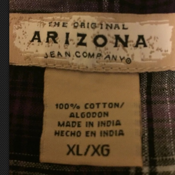 Women’s XL plaid tie waist blouse from Arizona - Picture 7 of 7
